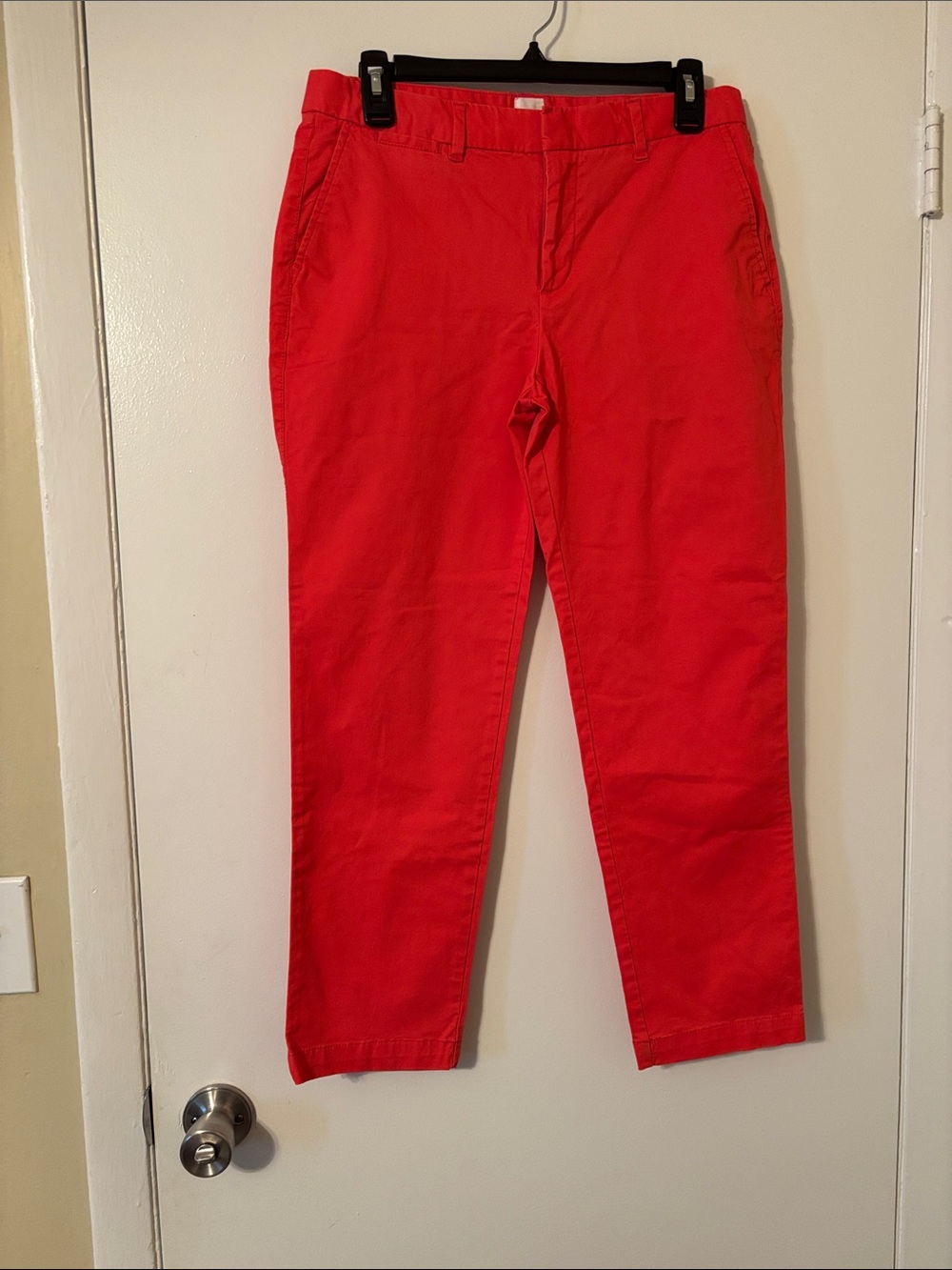 GAP Bright Coral Cropped Chinos